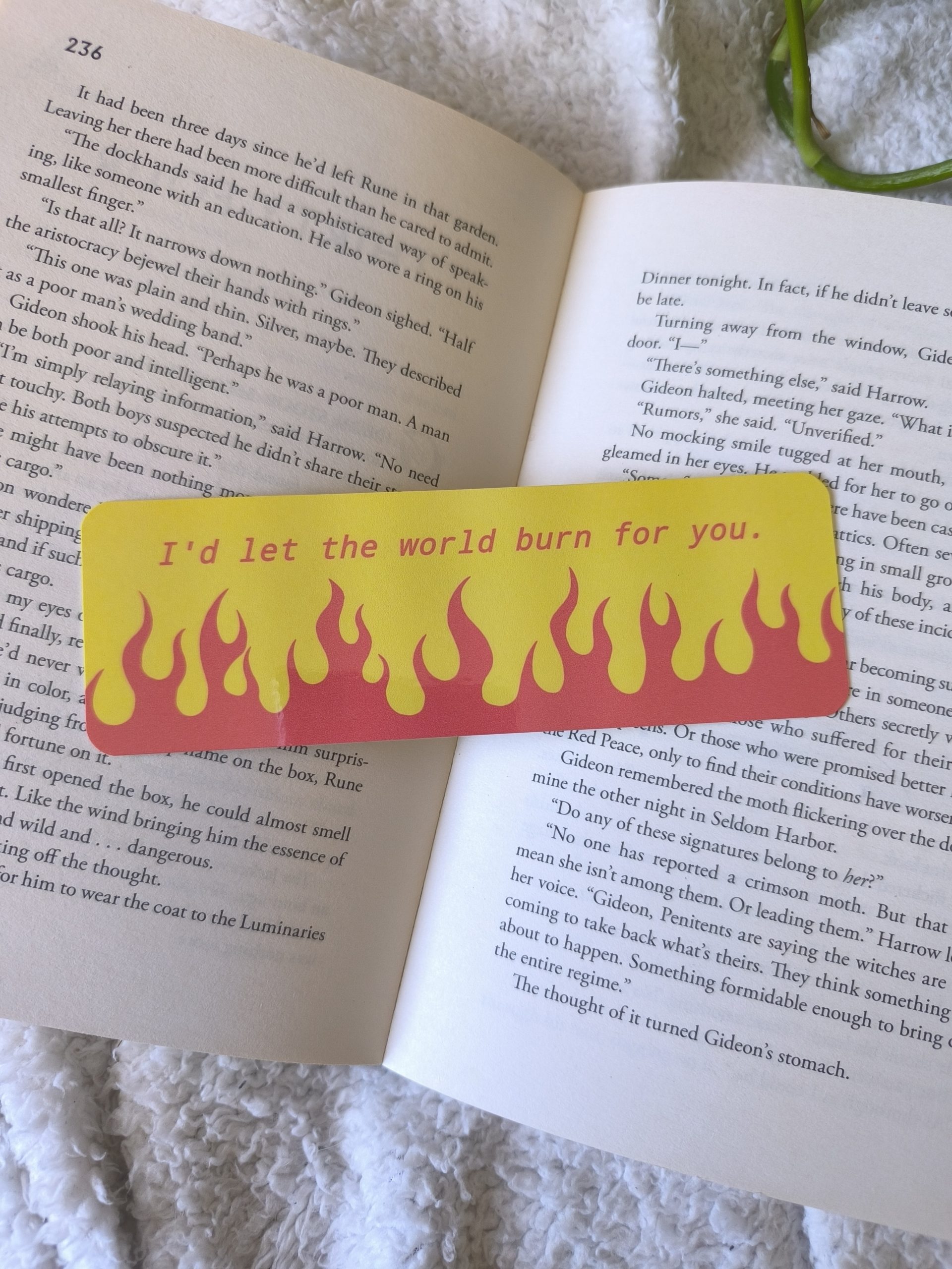 Burn the world | Marque-page