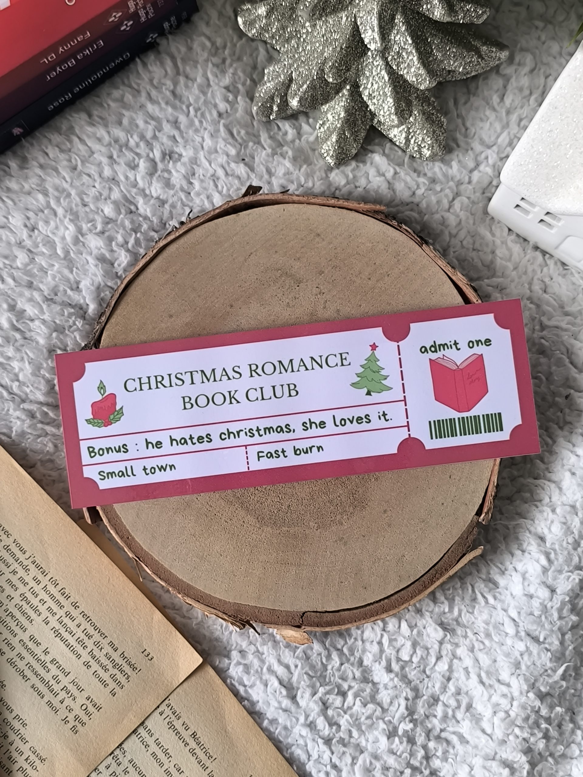 Christmas romance | Marque-page