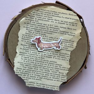 Teckel avec son nœud | Sticker