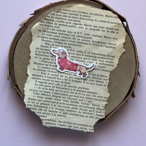 Teckel avec son pull | Sticker